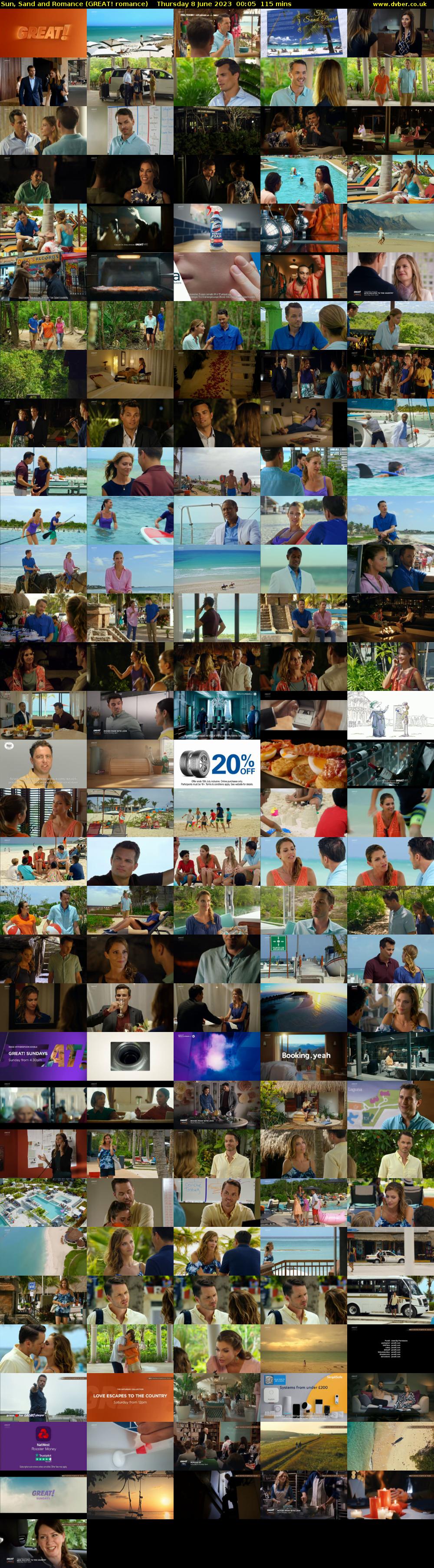 Sun, Sand and Romance (GREAT! romance) Thursday 8 June 2023 00:05 - 02:00