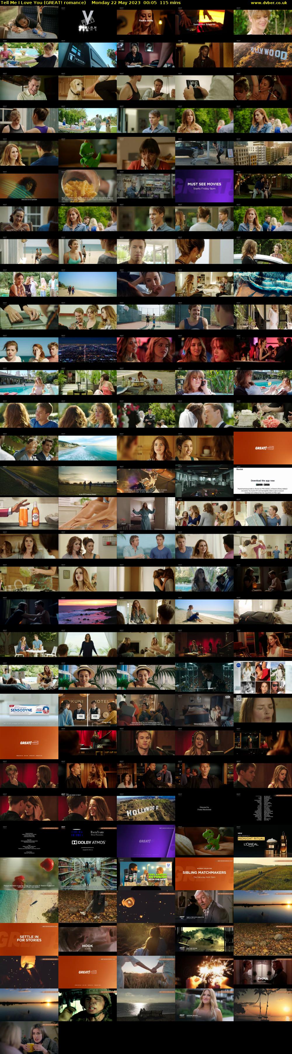 Tell Me I Love You (GREAT! romance) Monday 22 May 2023 00:05 - 02:00