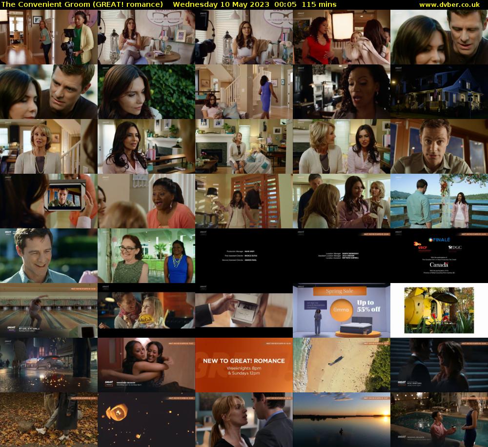 The Convenient Groom (GREAT! romance) Wednesday 10 May 2023 00:05 - 02:00