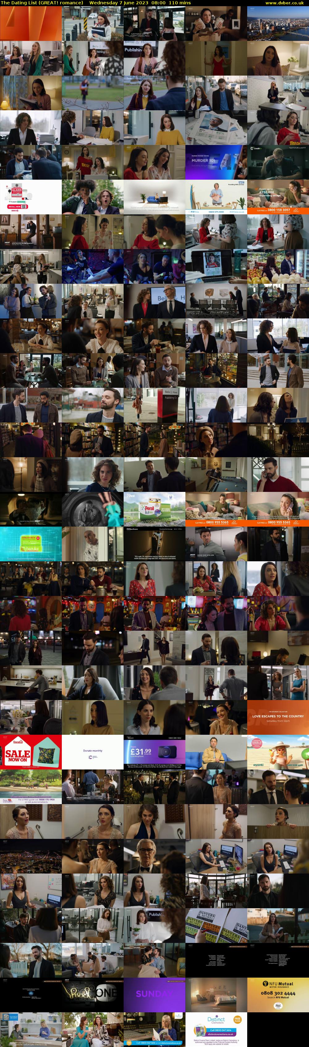 The Dating List (GREAT! romance) Wednesday 7 June 2023 08:00 - 09:50