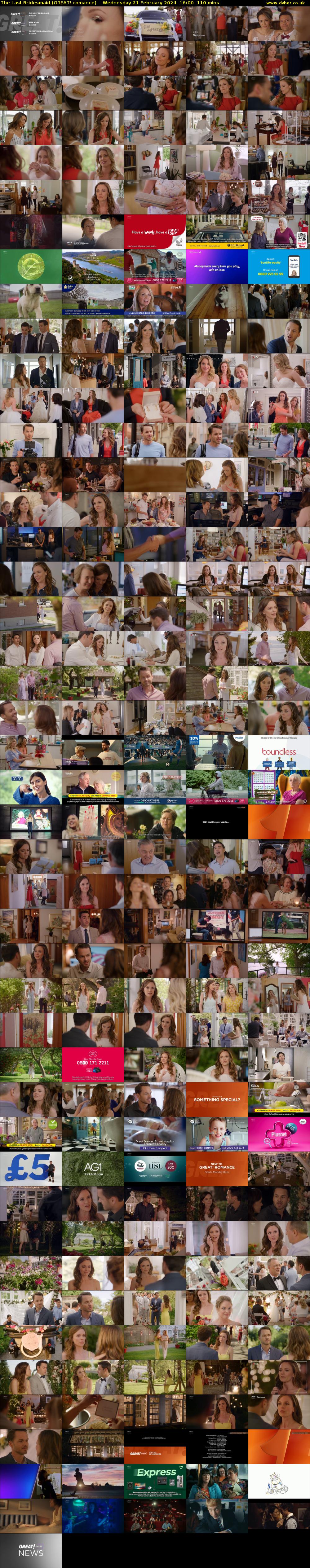 The Last Bridesmaid (GREAT! romance) Wednesday 21 February 2024 16:00 - 17:50