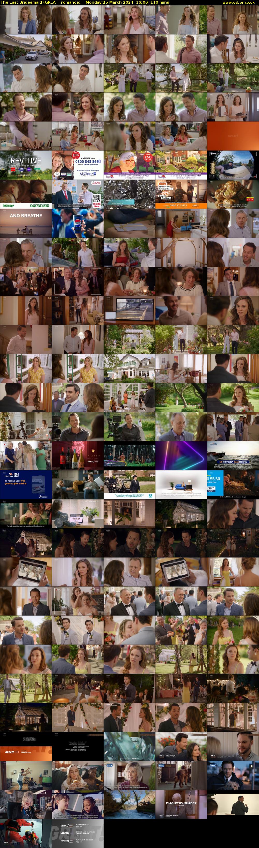The Last Bridesmaid (GREAT! romance) Monday 25 March 2024 16:00 - 17:50
