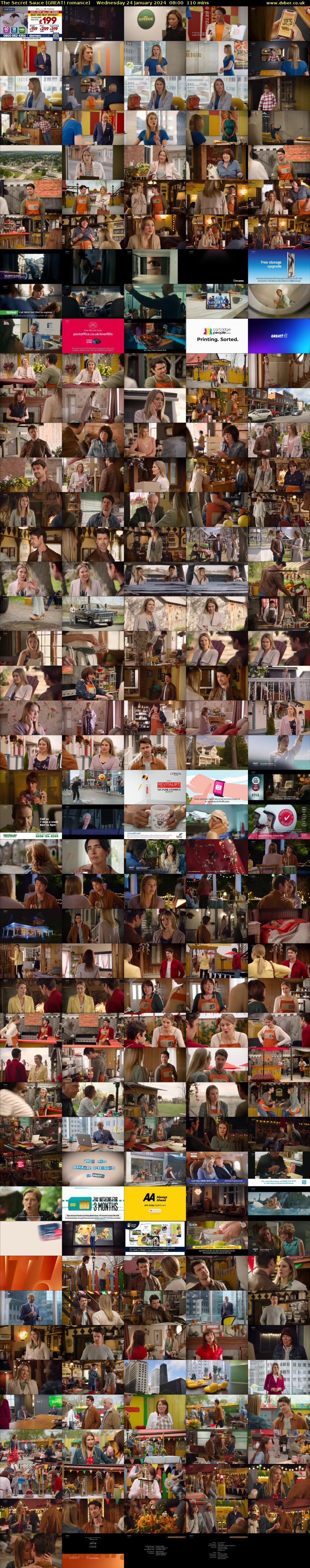 The Secret Sauce (GREAT! romance) Wednesday 24 January 2024 08:00 - 09:50