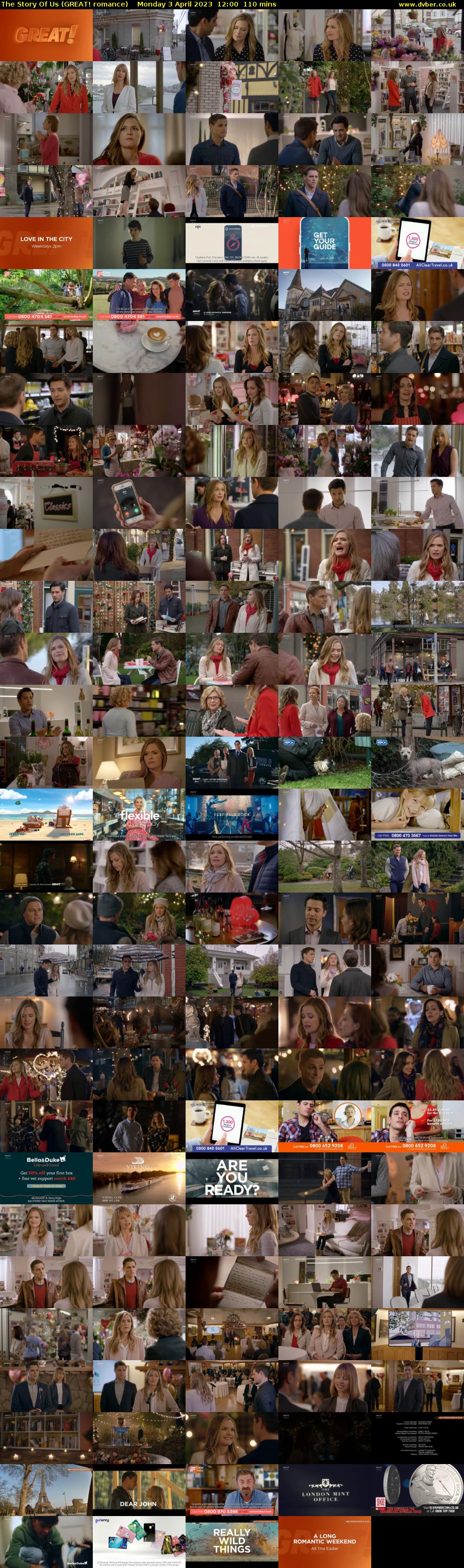The Story Of Us (GREAT! romance) Monday 3 April 2023 12:00 - 13:50