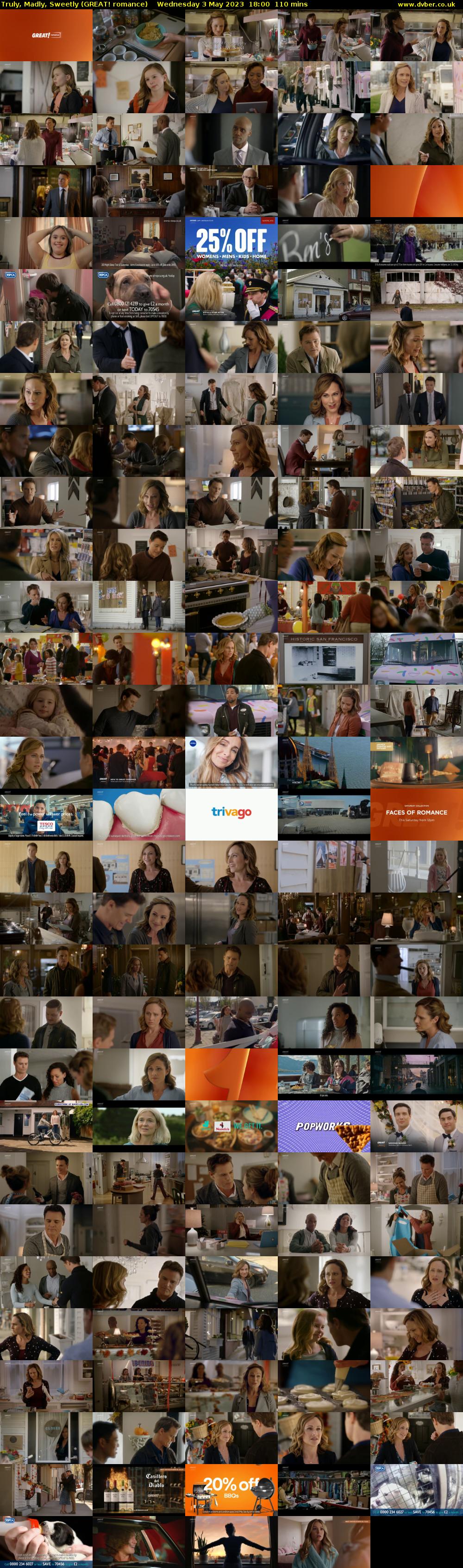 Truly, Madly, Sweetly (GREAT! romance) Wednesday 3 May 2023 18:00 - 19:50