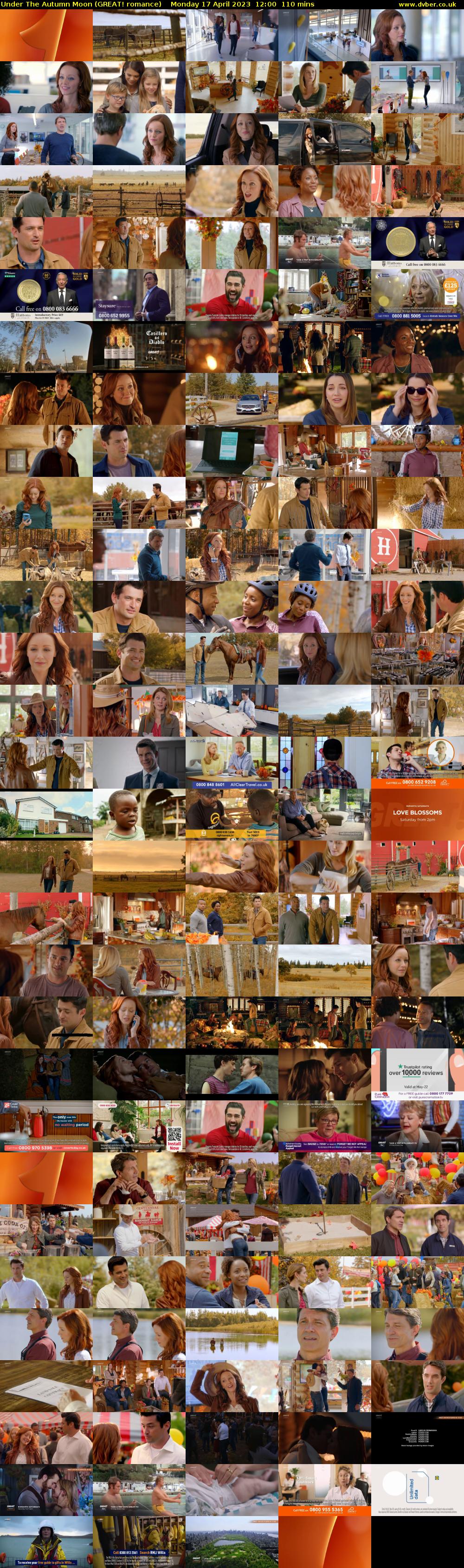Under The Autumn Moon (GREAT! romance) Monday 17 April 2023 12:00 - 13:50