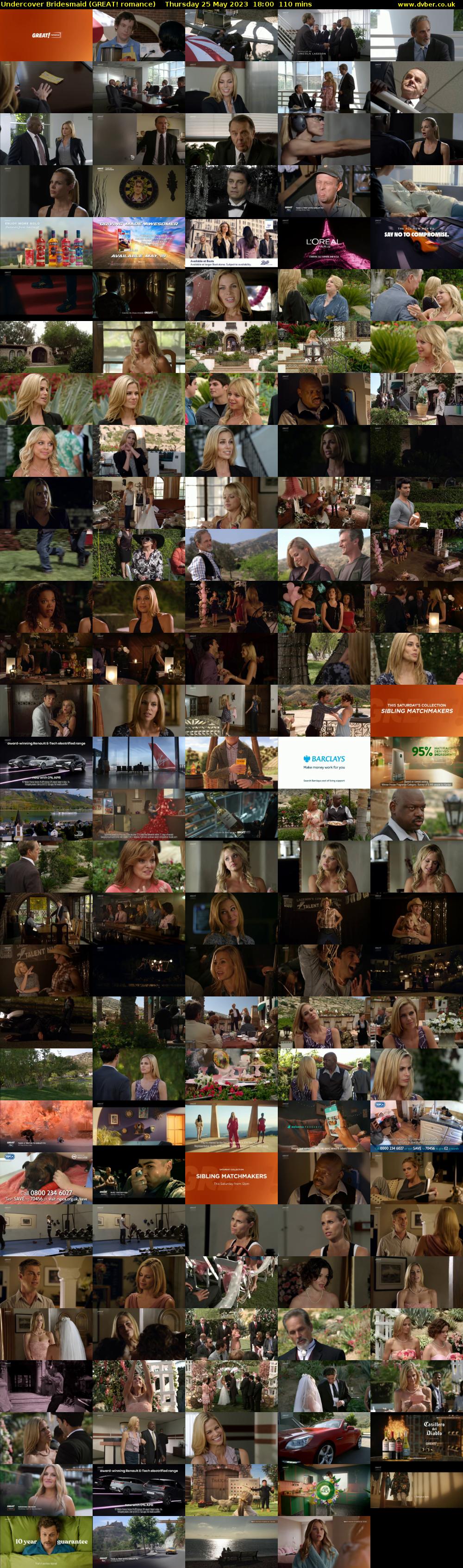 Undercover Bridesmaid (GREAT! romance) Thursday 25 May 2023 18:00 - 19:50
