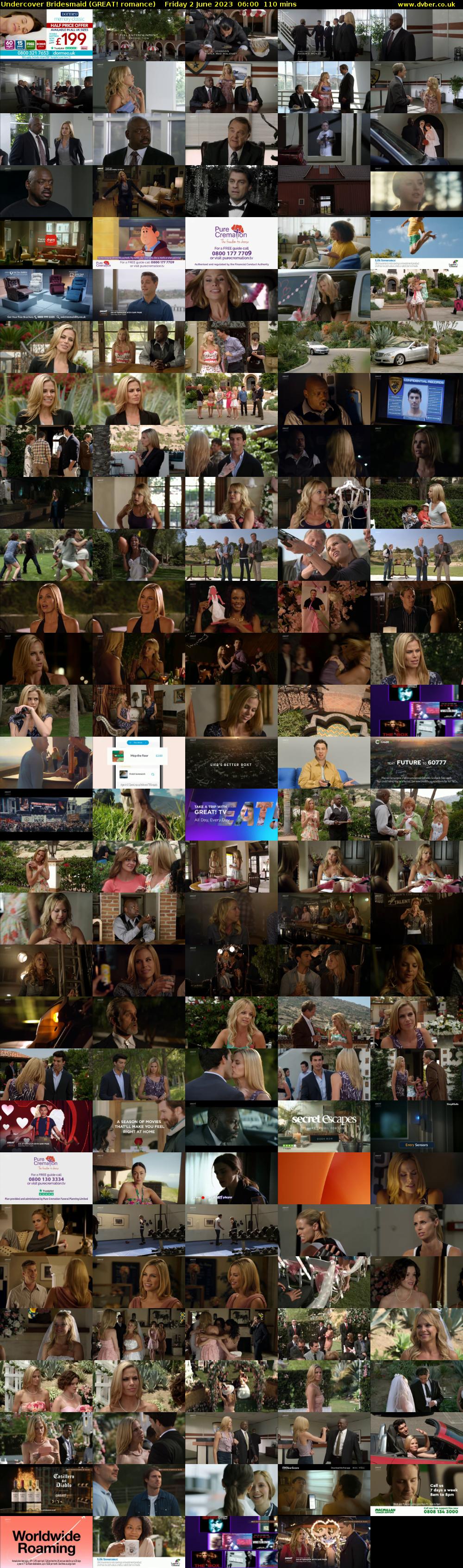 Undercover Bridesmaid (GREAT! romance) Friday 2 June 2023 06:00 - 07:50