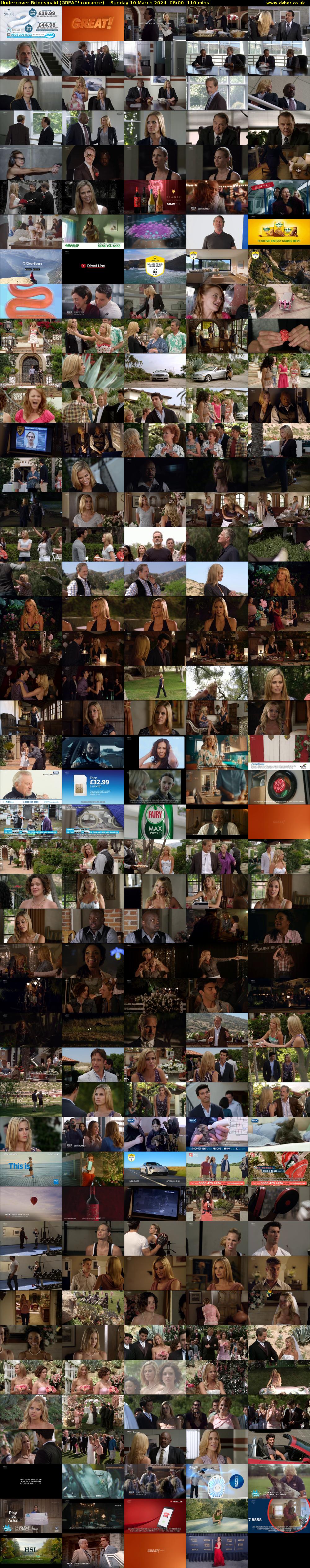 Undercover Bridesmaid (GREAT! romance) Sunday 10 March 2024 08:00 - 09:50