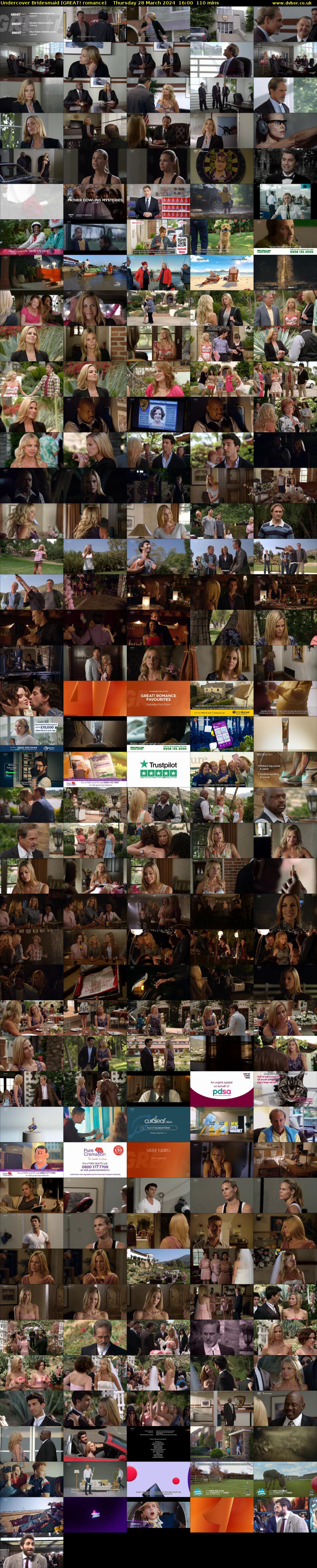 Undercover Bridesmaid (GREAT! romance) Thursday 28 March 2024 16:00 - 17:50