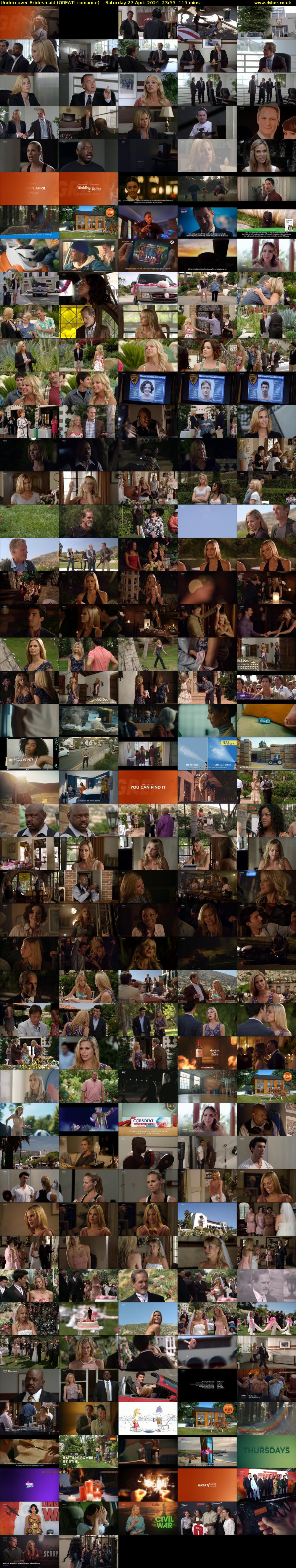 Undercover Bridesmaid (GREAT! romance) Saturday 27 April 2024 23:55 - 01:50