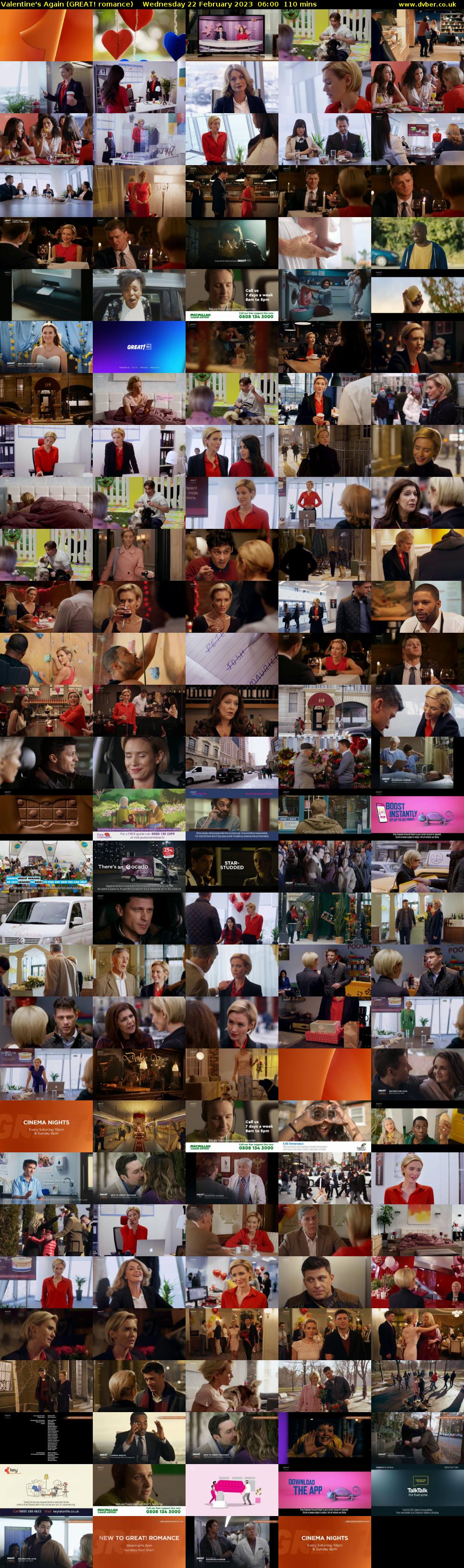 Valentine's Again (GREAT! romance) Wednesday 22 February 2023 06:00 - 07:50