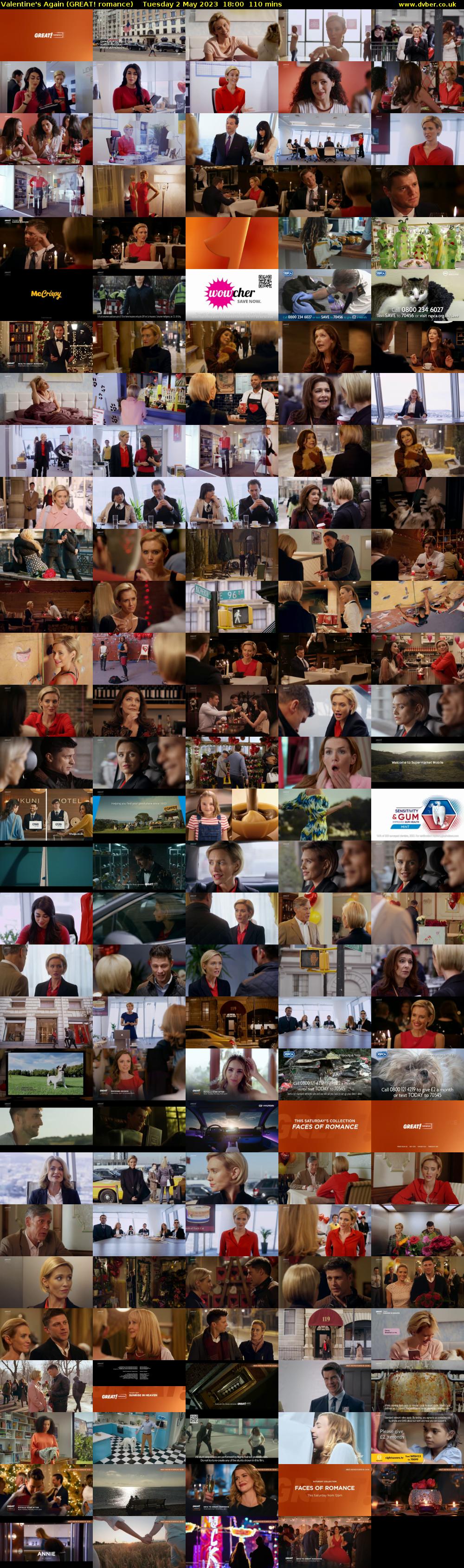 Valentine's Again (GREAT! romance) Tuesday 2 May 2023 18:00 - 19:50