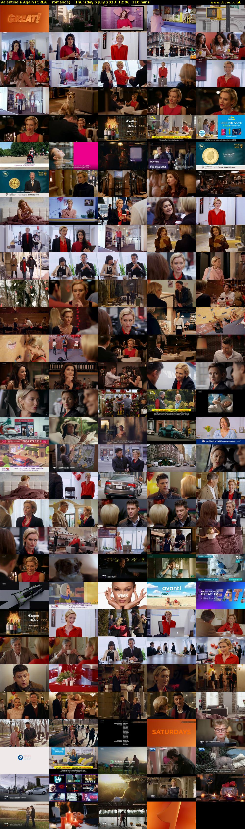 Valentine's Again (GREAT! romance) Thursday 6 July 2023 12:00 - 13:50