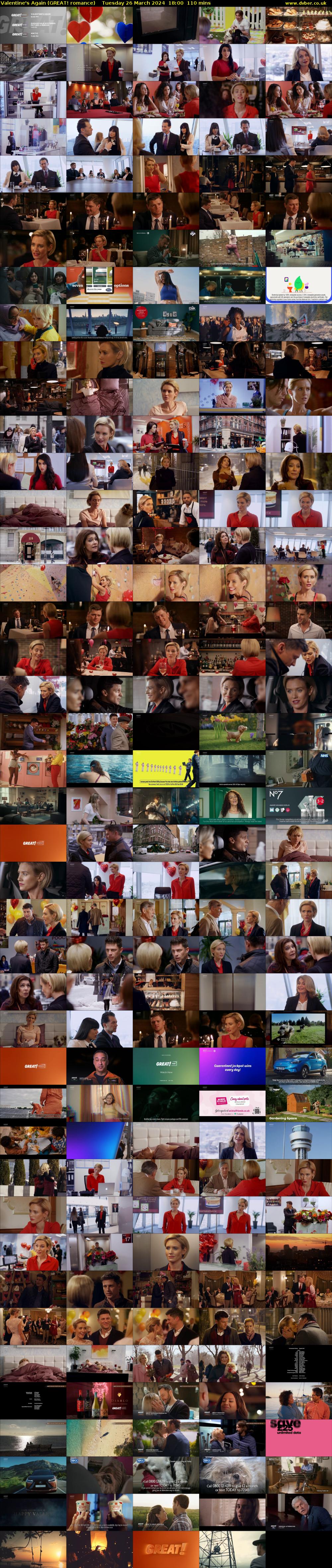 Valentine's Again (GREAT! romance) Tuesday 26 March 2024 18:00 - 19:50