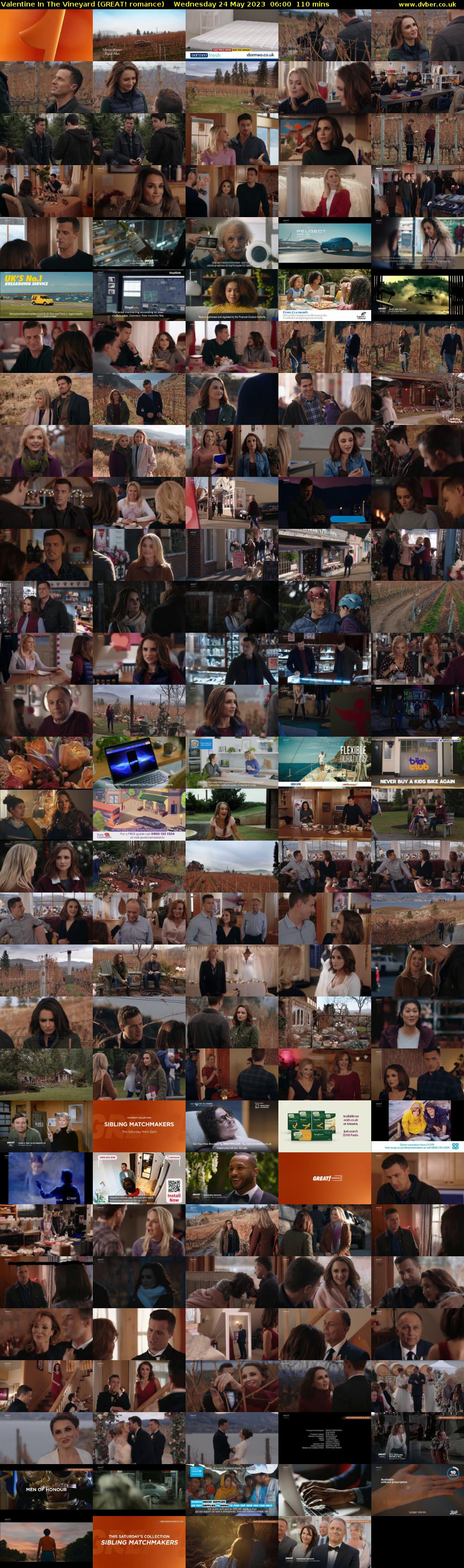 Valentine In The Vineyard (GREAT! romance) Wednesday 24 May 2023 06:00 - 07:50