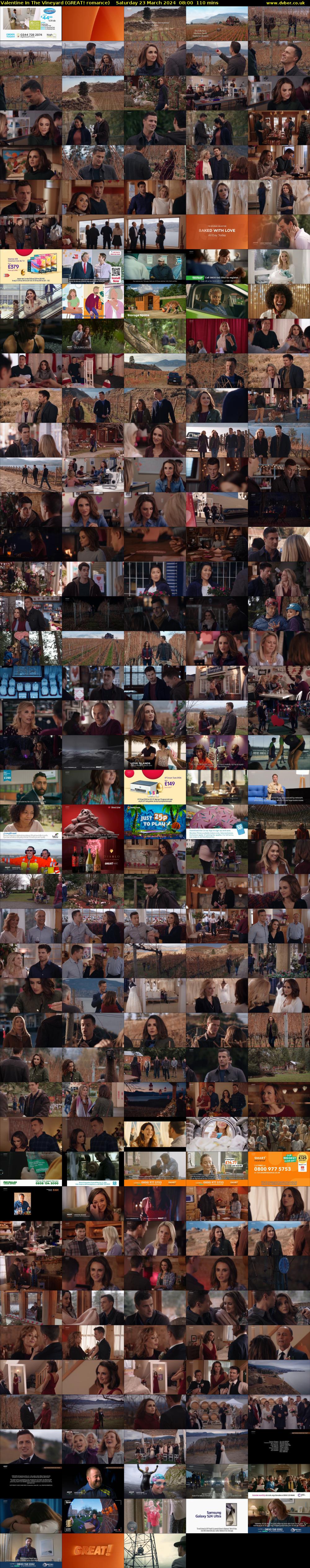 Valentine In The Vineyard (GREAT! romance) Saturday 23 March 2024 08:00 - 09:50