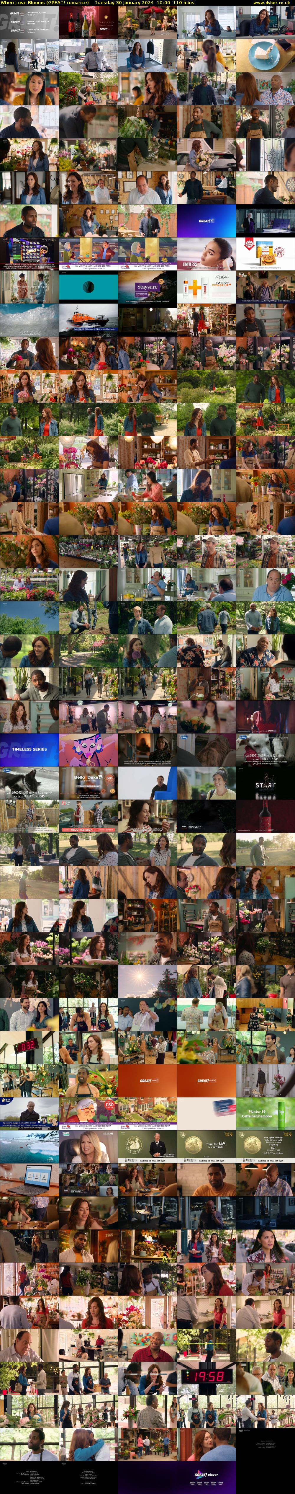 When Love Blooms (GREAT! romance) Tuesday 30 January 2024 10:00 - 11:50