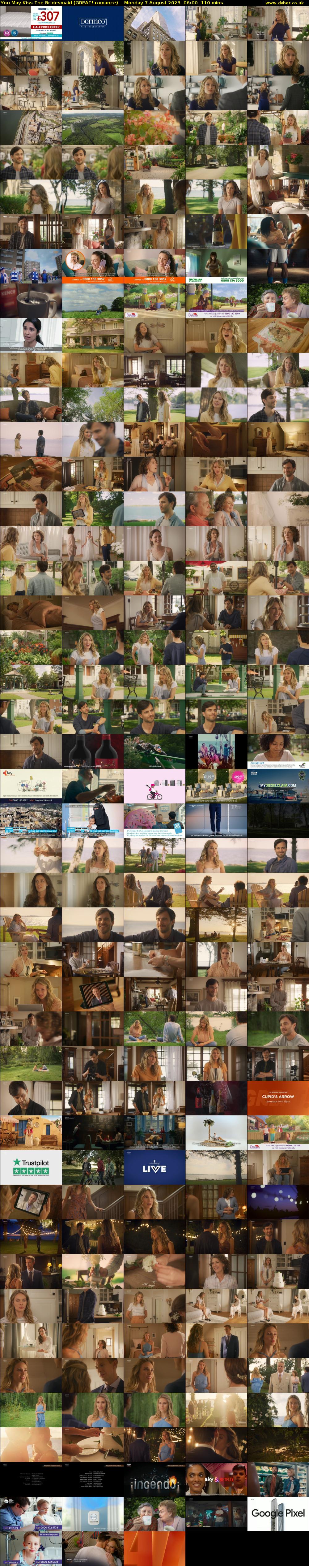 You May Kiss The Bridesmaid (GREAT! romance) Monday 7 August 2023 06:00 - 07:50