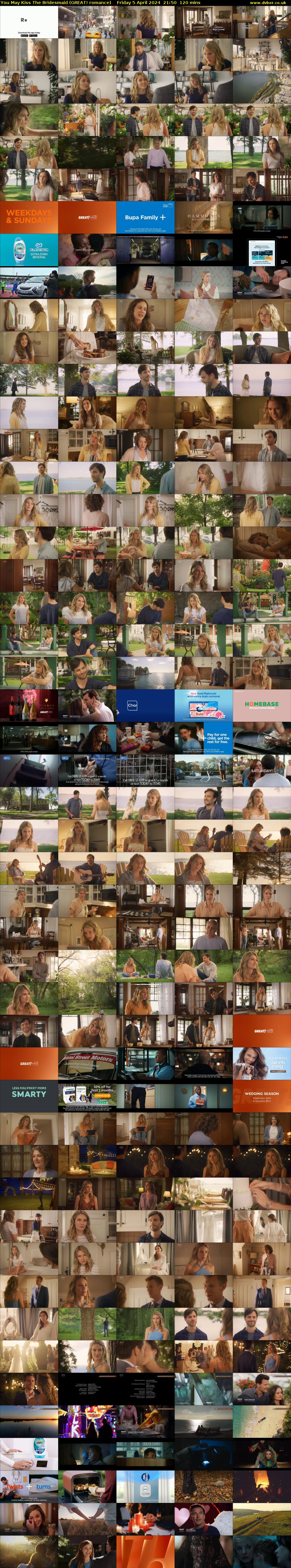 You May Kiss The Bridesmaid (GREAT! romance) Friday 5 April 2024 21:50 - 23:50