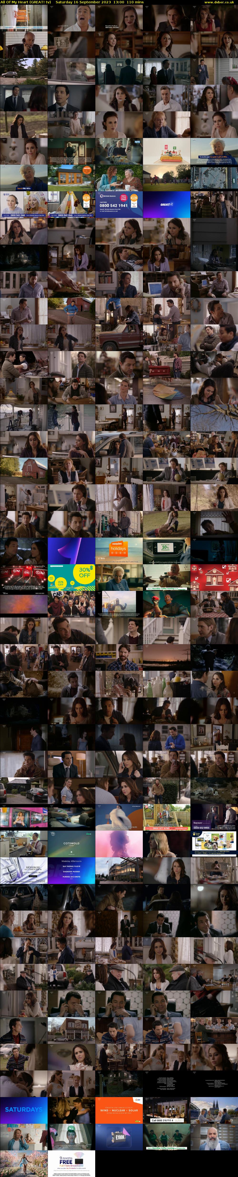 All Of My Heart (GREAT! tv) Saturday 16 September 2023 13:00 - 14:50