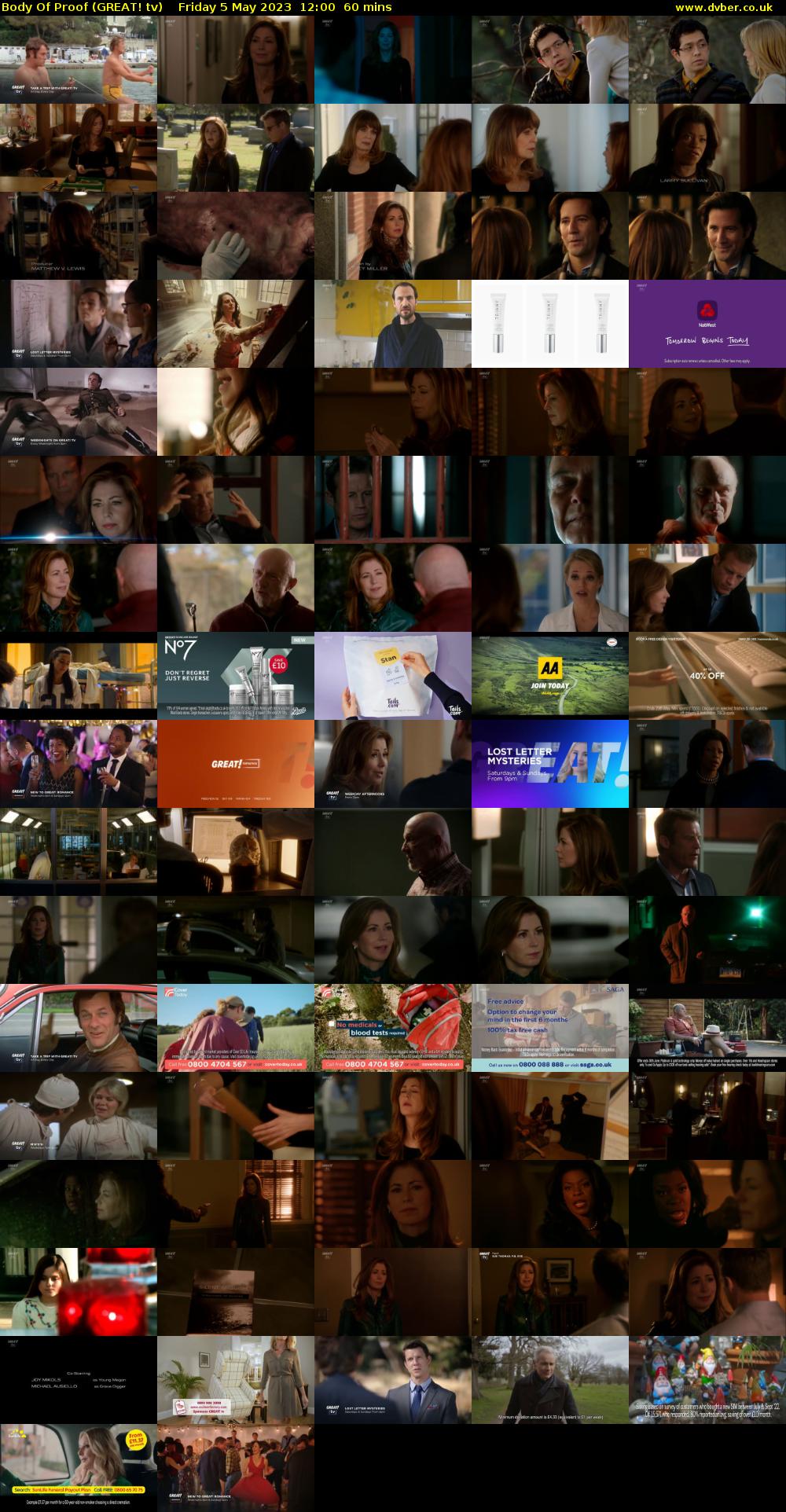 Body Of Proof (GREAT! tv) Friday 5 May 2023 12:00 - 13:00