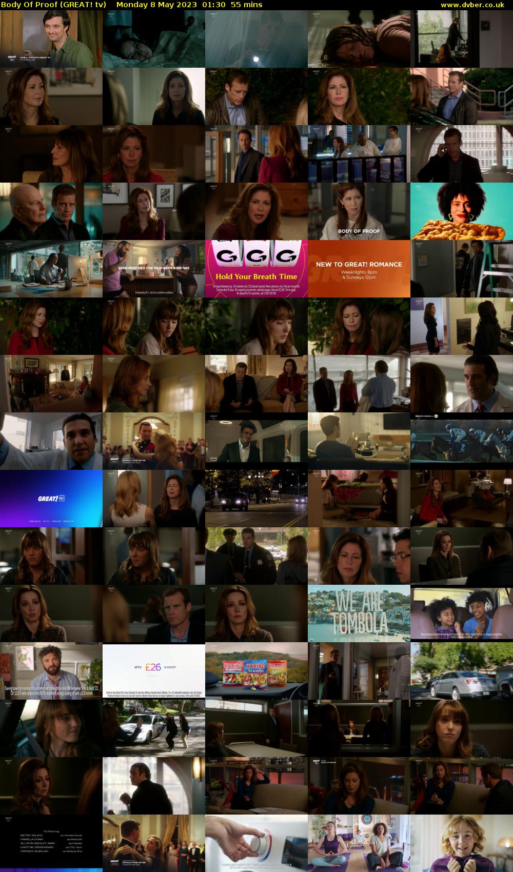 Body Of Proof (GREAT! tv) Monday 8 May 2023 01:30 - 02:25