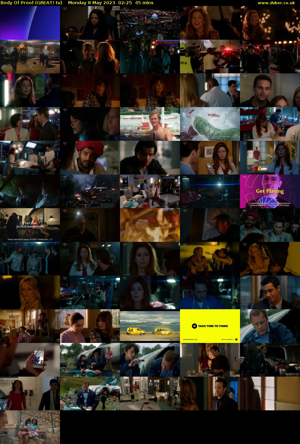 Body Of Proof (GREAT! tv) Monday 8 May 2023 02:25 - 03:10