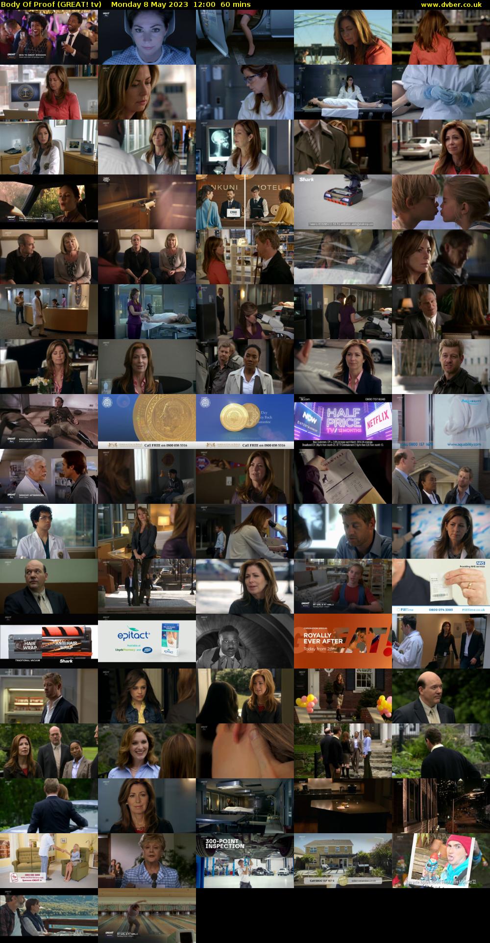 Body Of Proof (GREAT! tv) Monday 8 May 2023 12:00 - 13:00