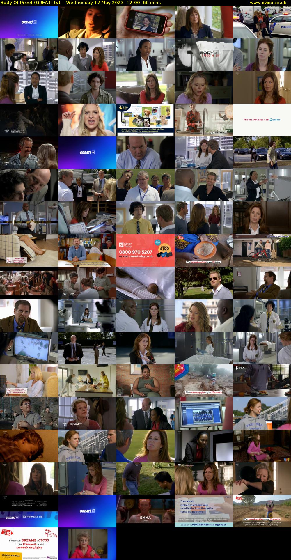 Body Of Proof (GREAT! tv) Wednesday 17 May 2023 12:00 - 13:00