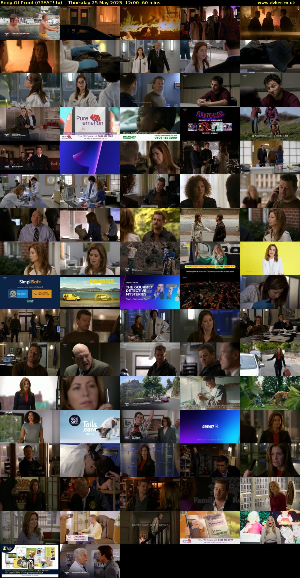 Body Of Proof (GREAT! tv) Thursday 25 May 2023 12:00 - 13:00