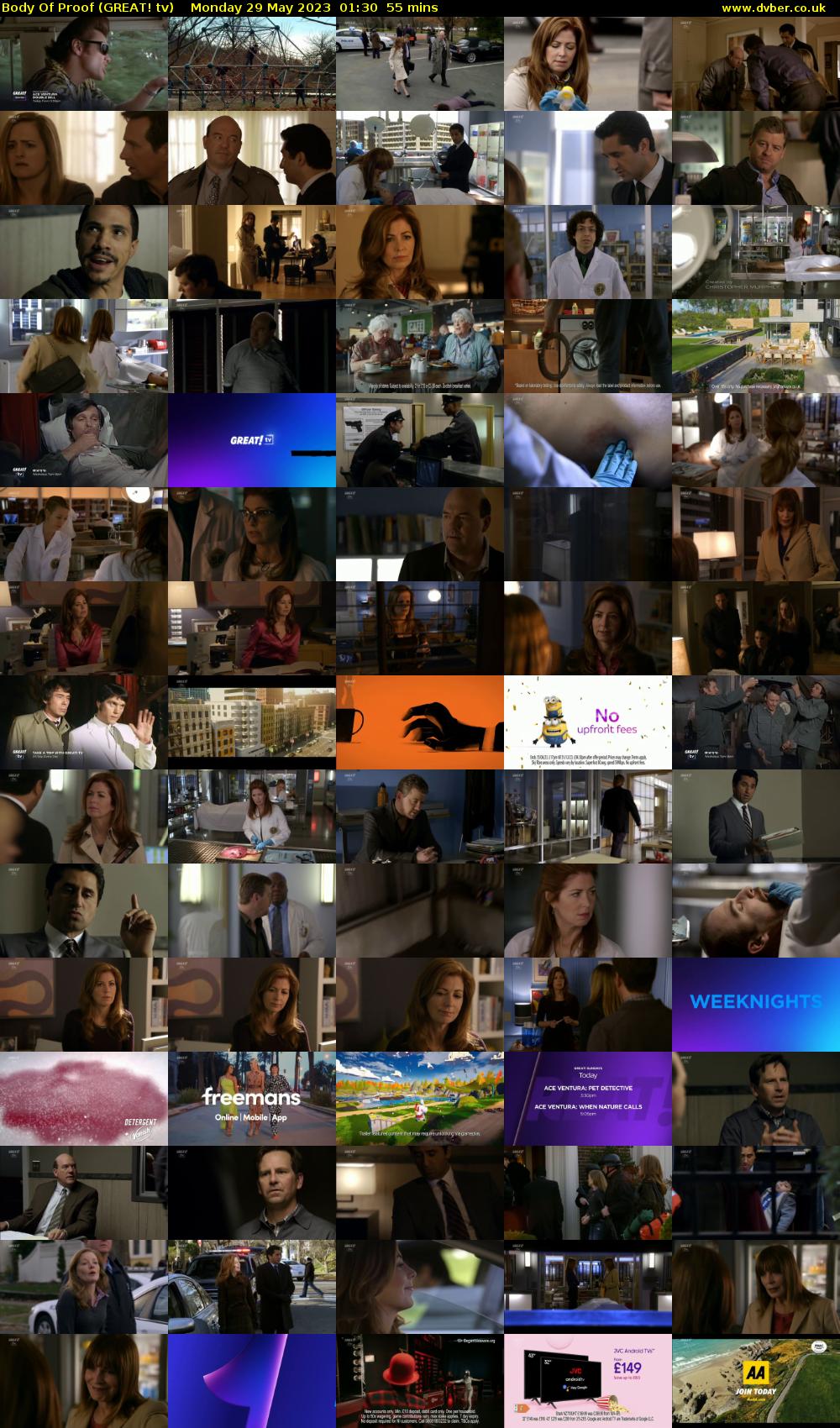 Body Of Proof (GREAT! tv) Monday 29 May 2023 01:30 - 02:25