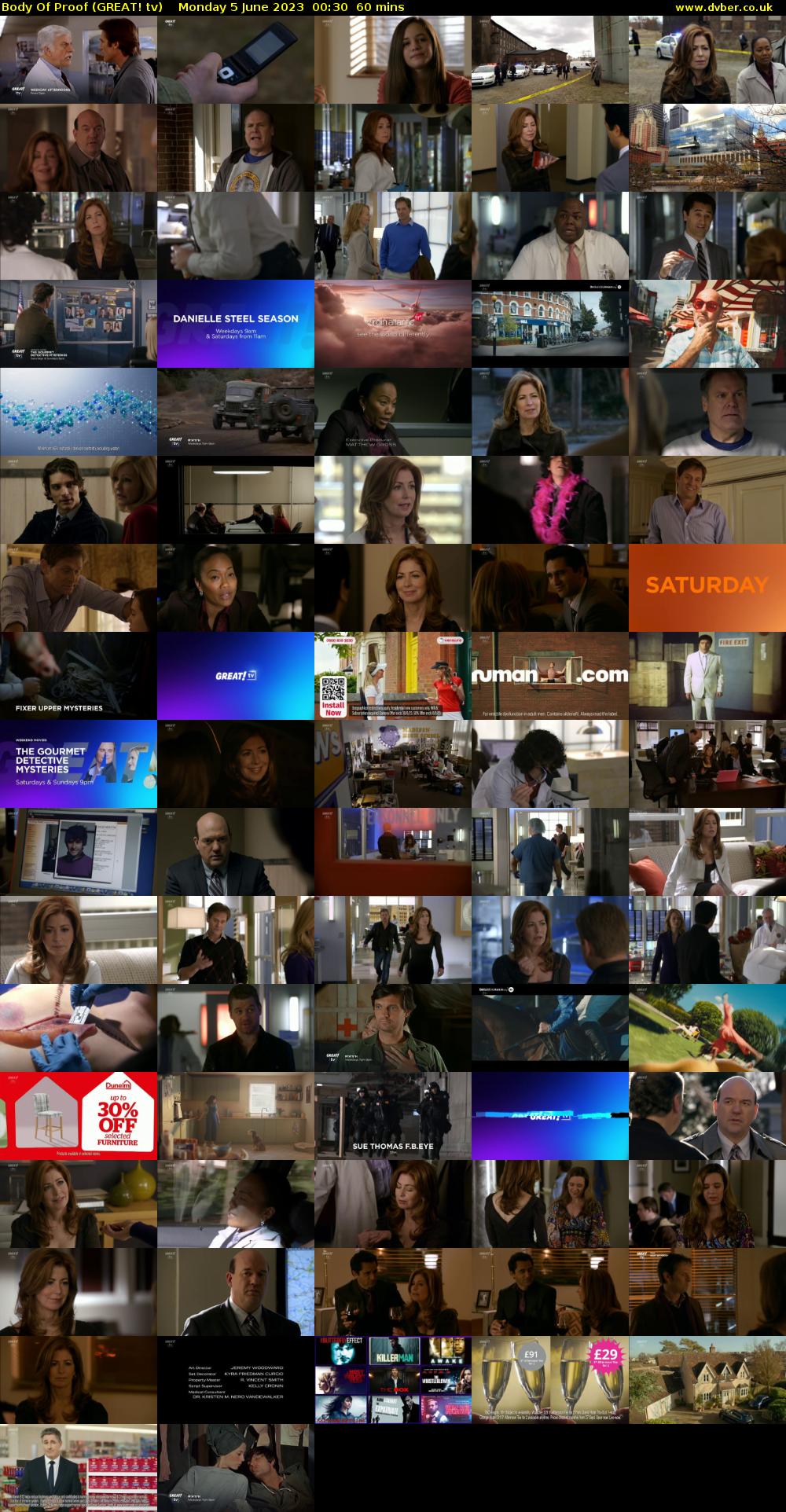 Body Of Proof (GREAT! tv) Monday 5 June 2023 00:30 - 01:30