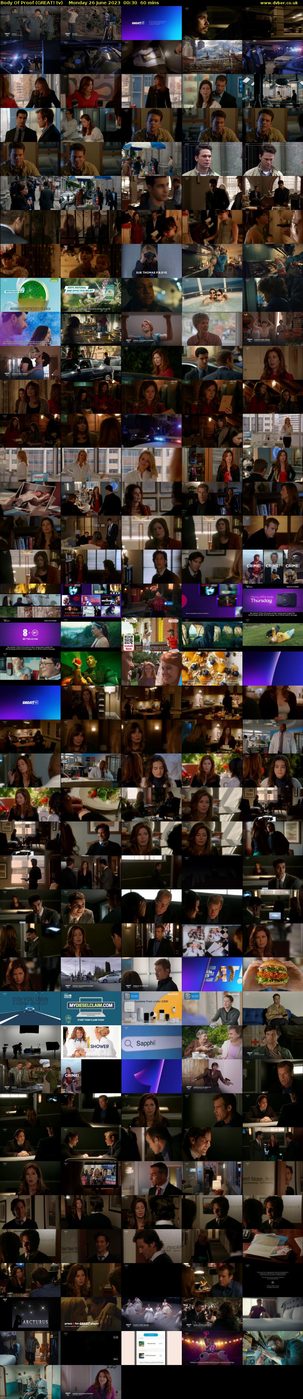 Body Of Proof (GREAT! tv) Monday 26 June 2023 00:30 - 01:30