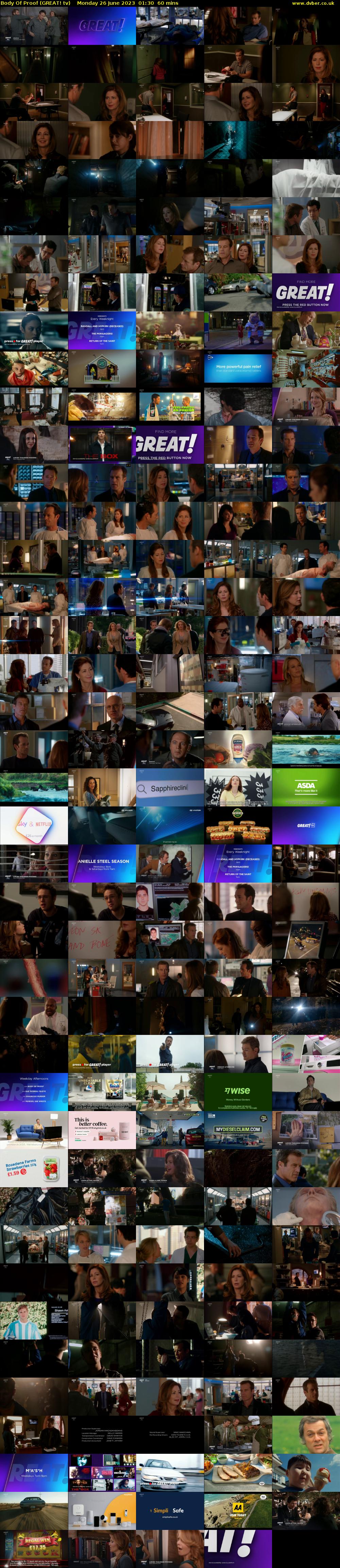 Body Of Proof (GREAT! tv) Monday 26 June 2023 01:30 - 02:30