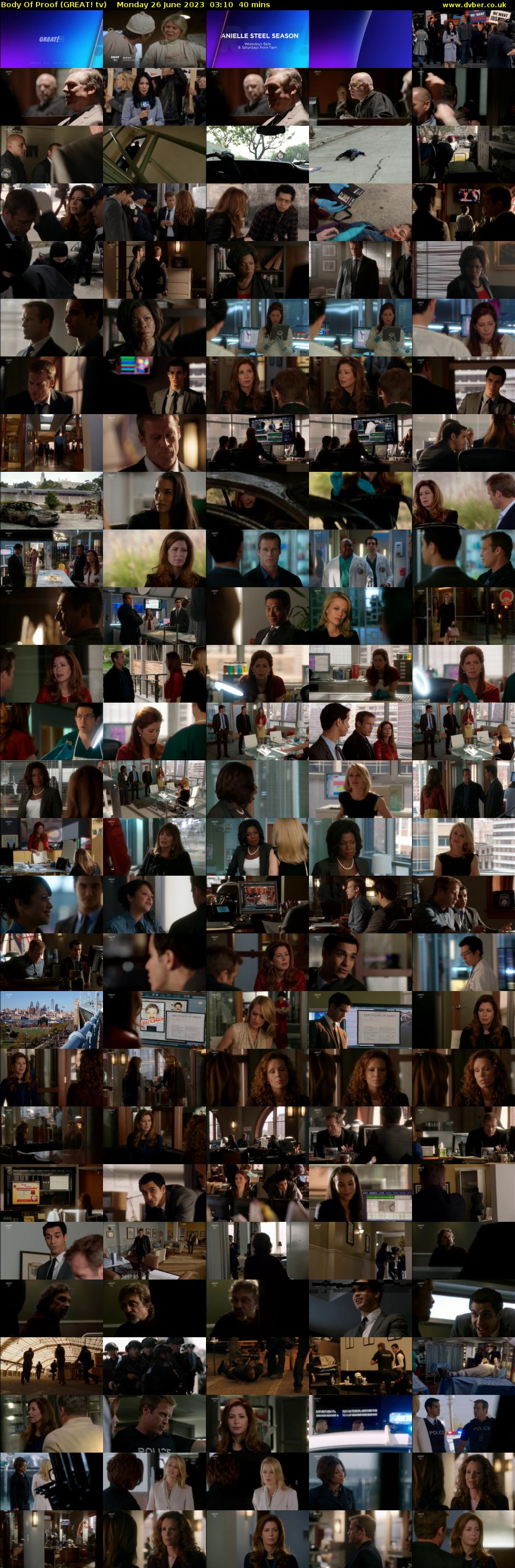 Body Of Proof (GREAT! tv) Monday 26 June 2023 03:10 - 03:50