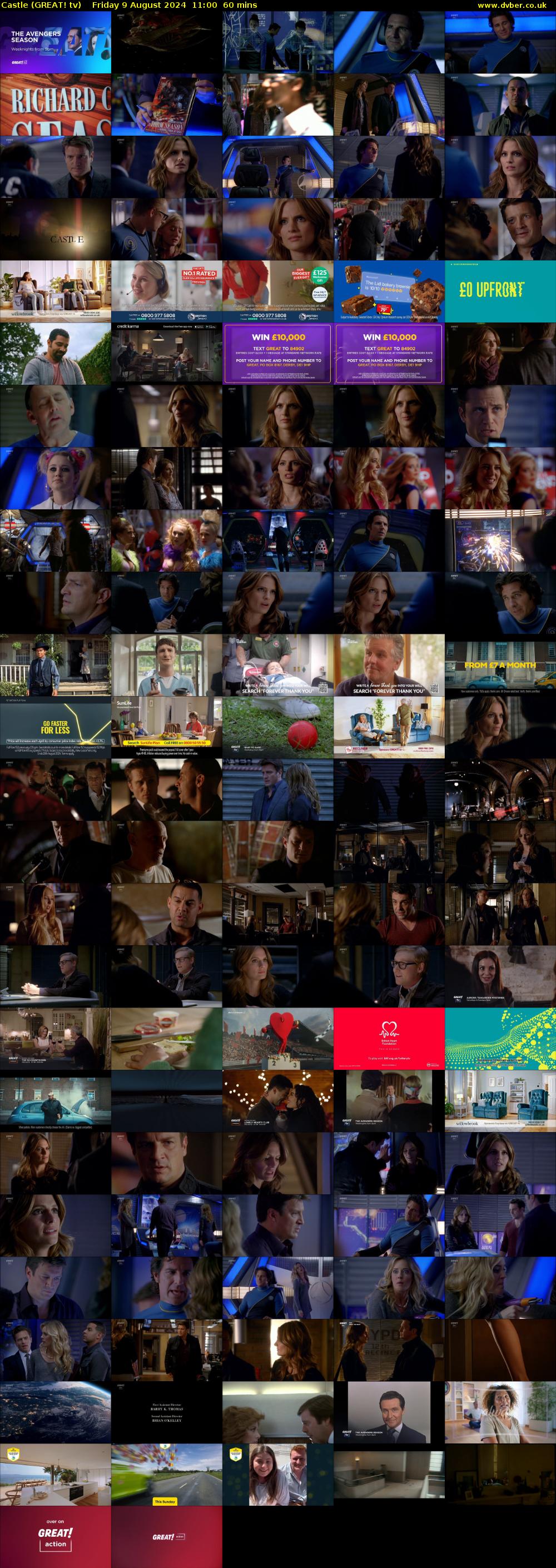 Castle (GREAT! tv) Friday 9 August 2024 11:00 - 12:00
