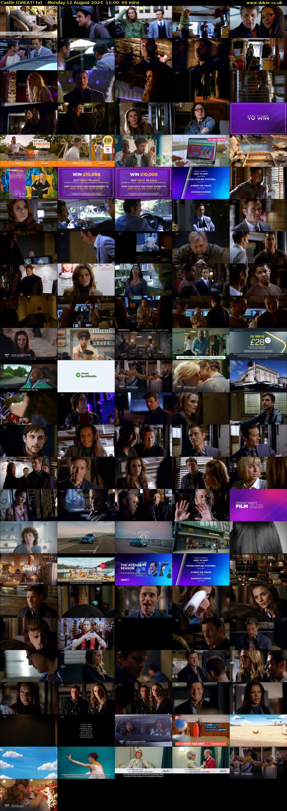 Castle (GREAT! tv) Monday 12 August 2024 11:00 - 12:00