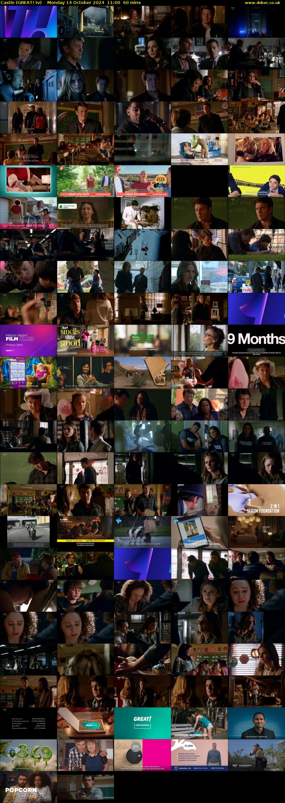 Castle (GREAT! tv) Monday 14 October 2024 11:00 - 12:00