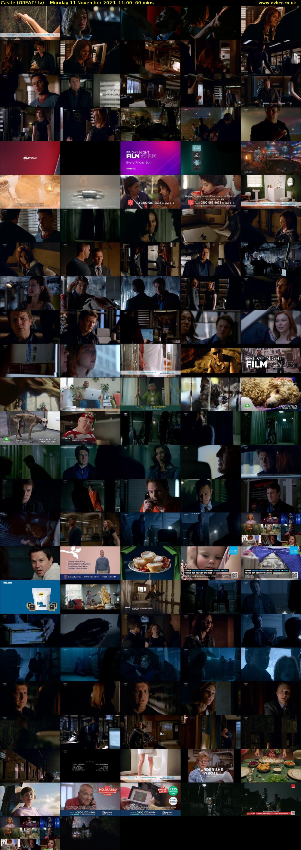 Castle (GREAT! tv) Monday 11 November 2024 11:00 - 12:00