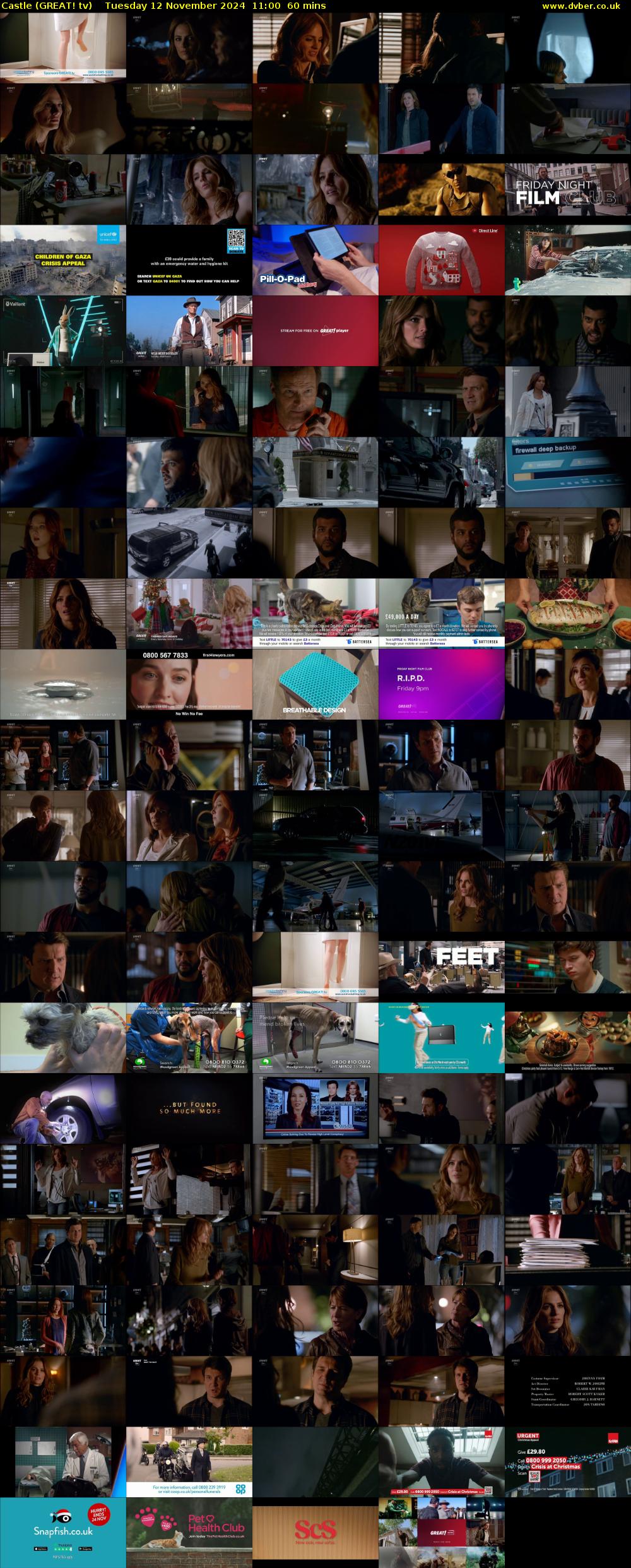Castle (GREAT! tv) Tuesday 12 November 2024 11:00 - 12:00