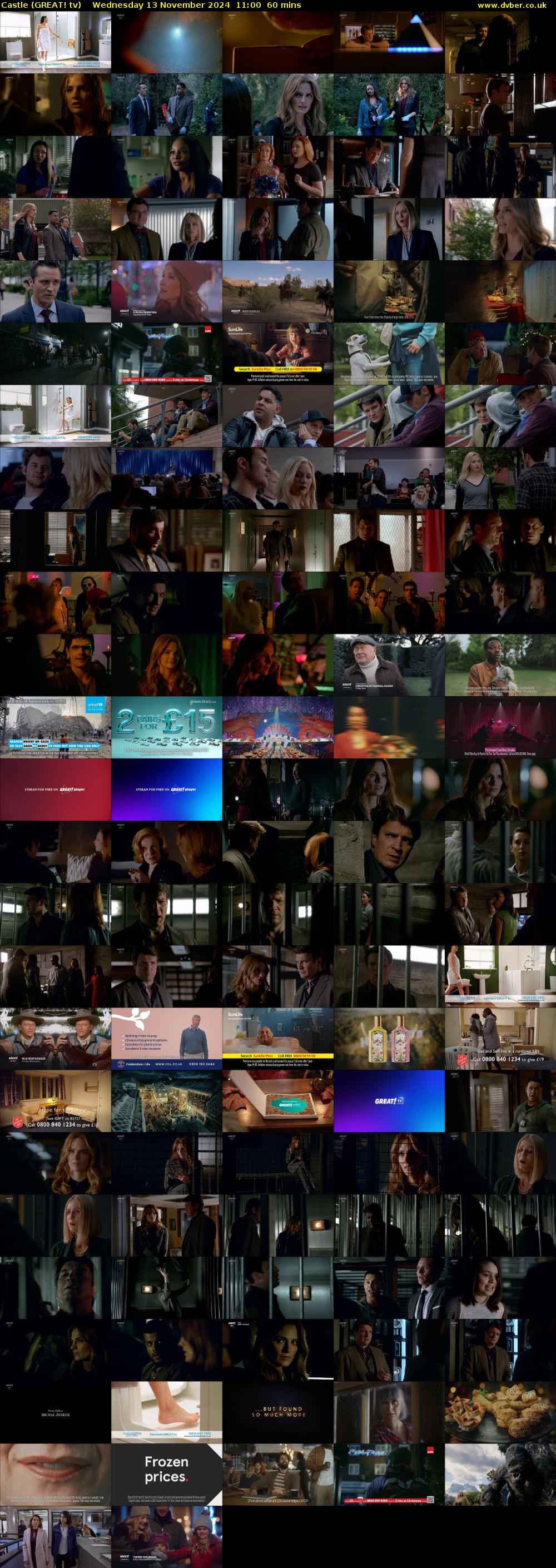 Castle (GREAT! tv) Wednesday 13 November 2024 11:00 - 12:00