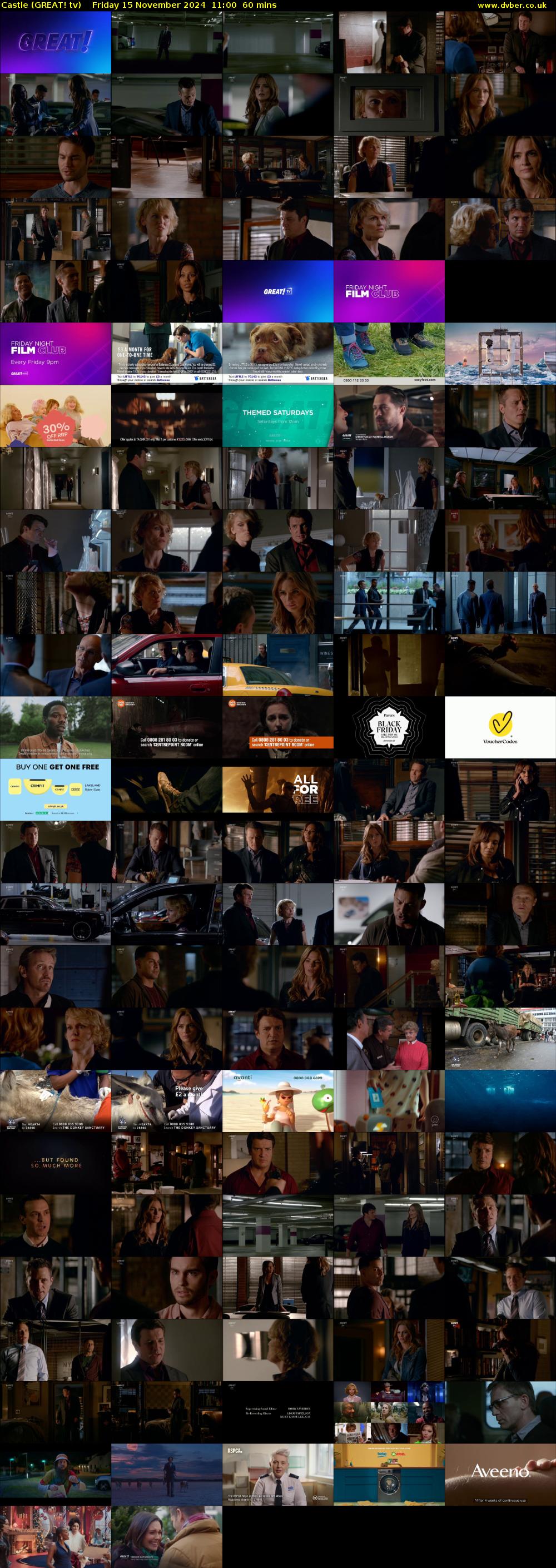 Castle (GREAT! tv) Friday 15 November 2024 11:00 - 12:00