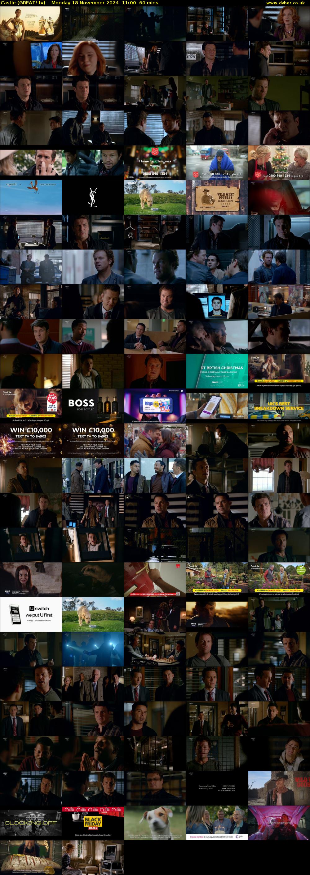 Castle (GREAT! tv) Monday 18 November 2024 11:00 - 12:00