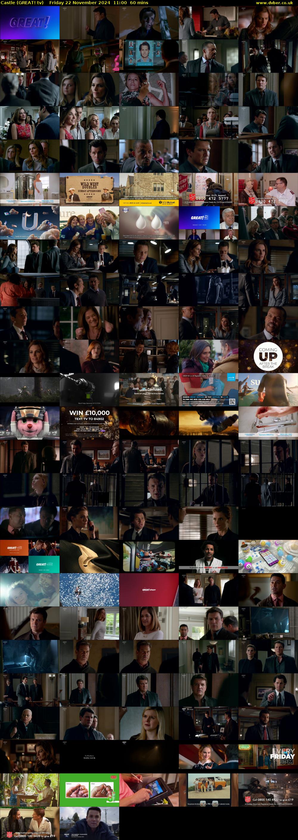 Castle (GREAT! tv) Friday 22 November 2024 11:00 - 12:00