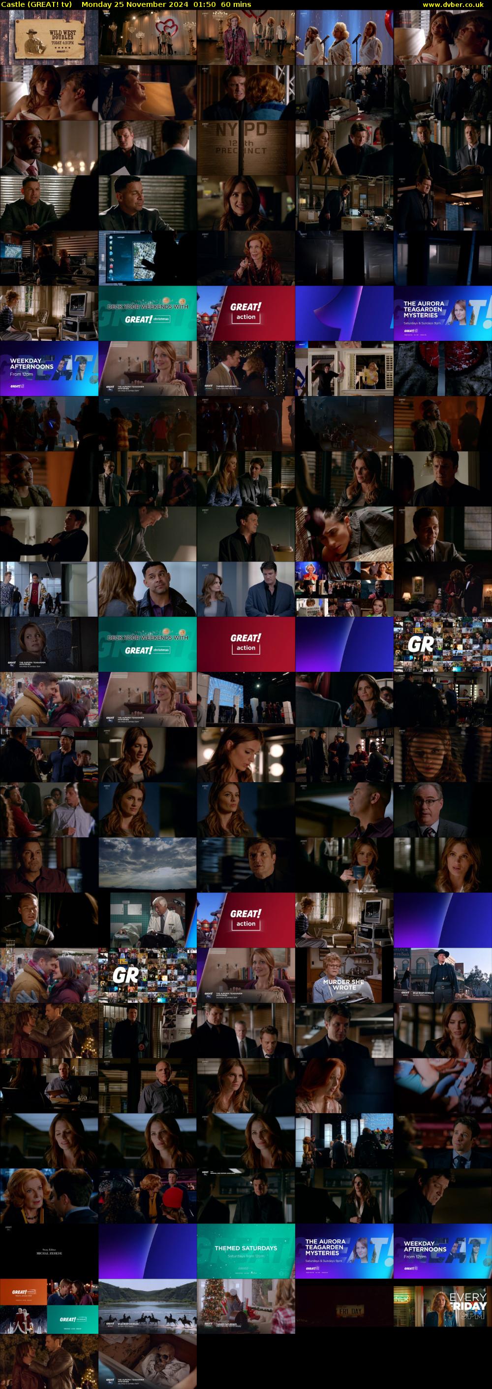Castle (GREAT! tv) Monday 25 November 2024 01:50 - 02:50