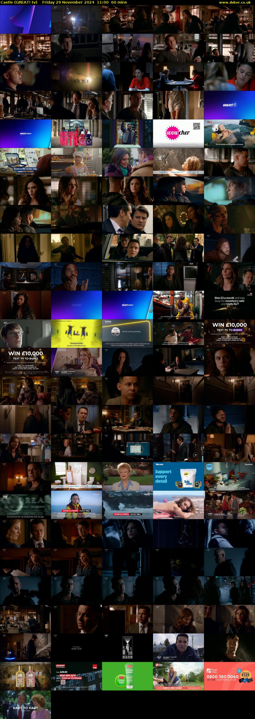 Castle (GREAT! tv) Friday 29 November 2024 11:00 - 12:00