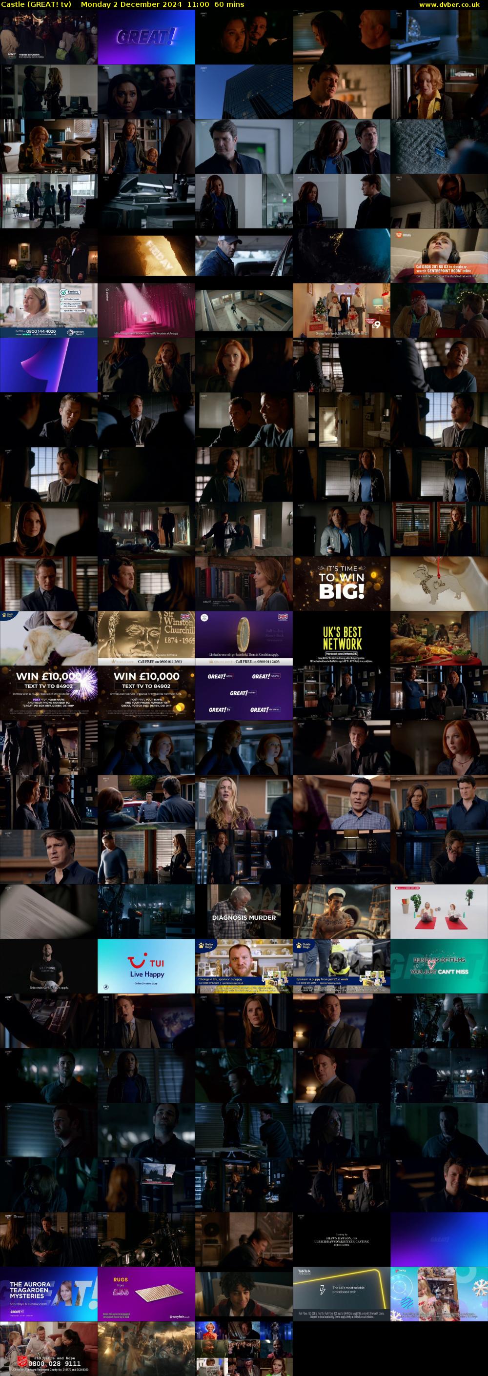 Castle (GREAT! tv) Monday 2 December 2024 11:00 - 12:00