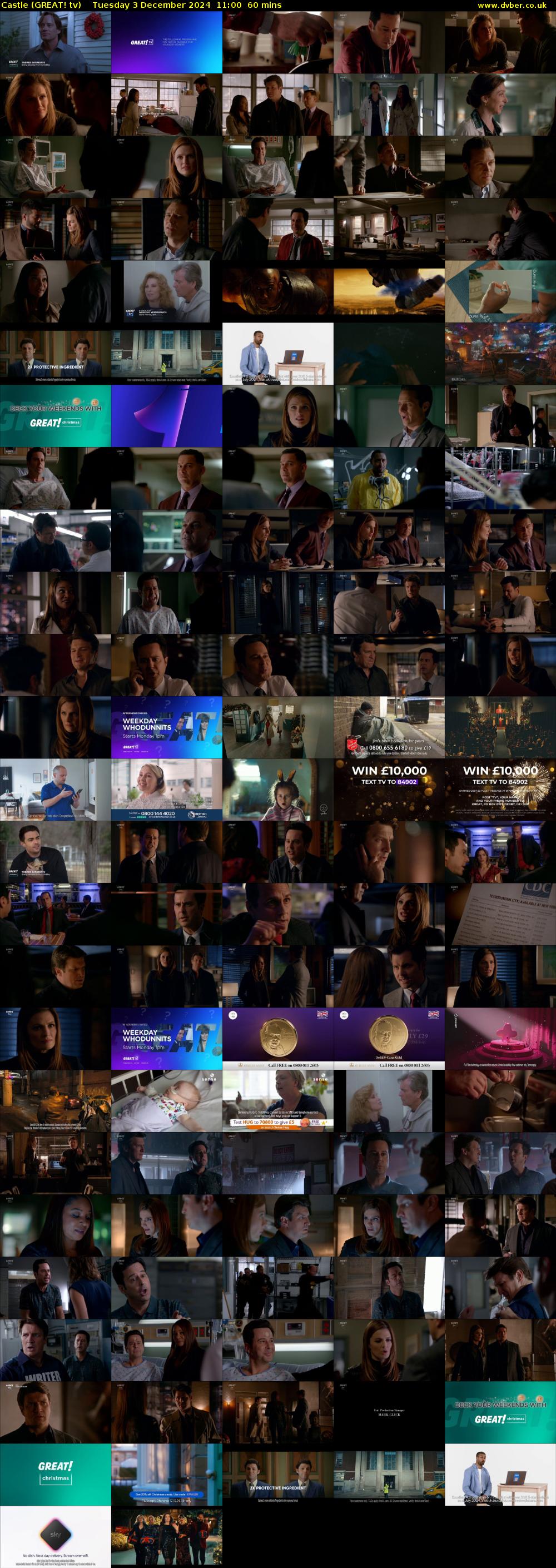 Castle (GREAT! tv) Tuesday 3 December 2024 11:00 - 12:00