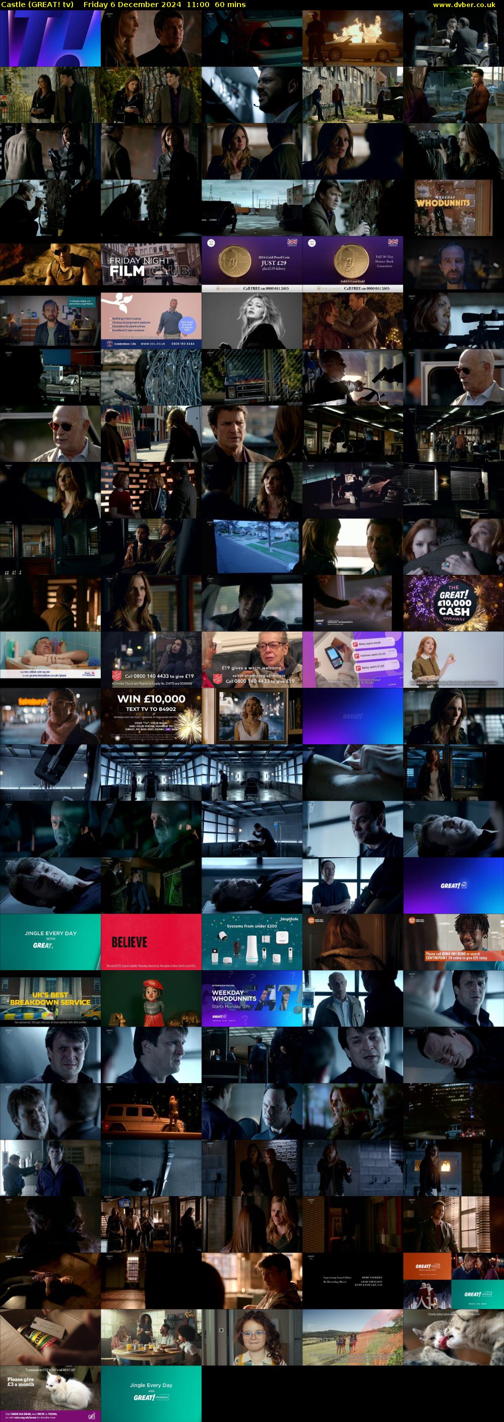 Castle (GREAT! tv) Friday 6 December 2024 11:00 - 12:00